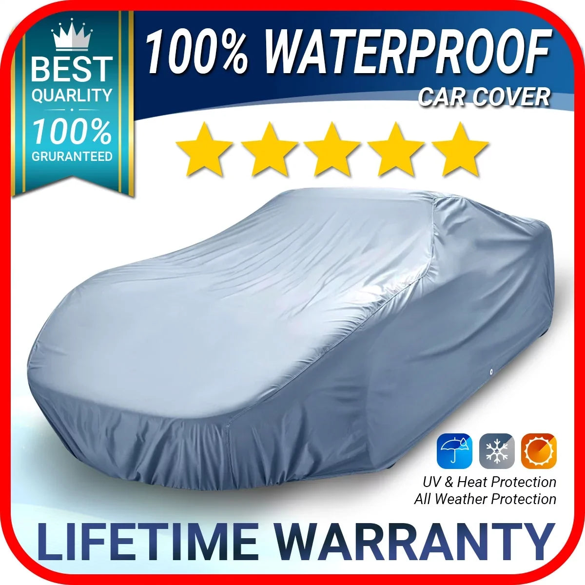 Custom Car Cover Fits: [Oldsmobile Delta 88 4-Door] 1986-1991 Liquidproof All-Weather