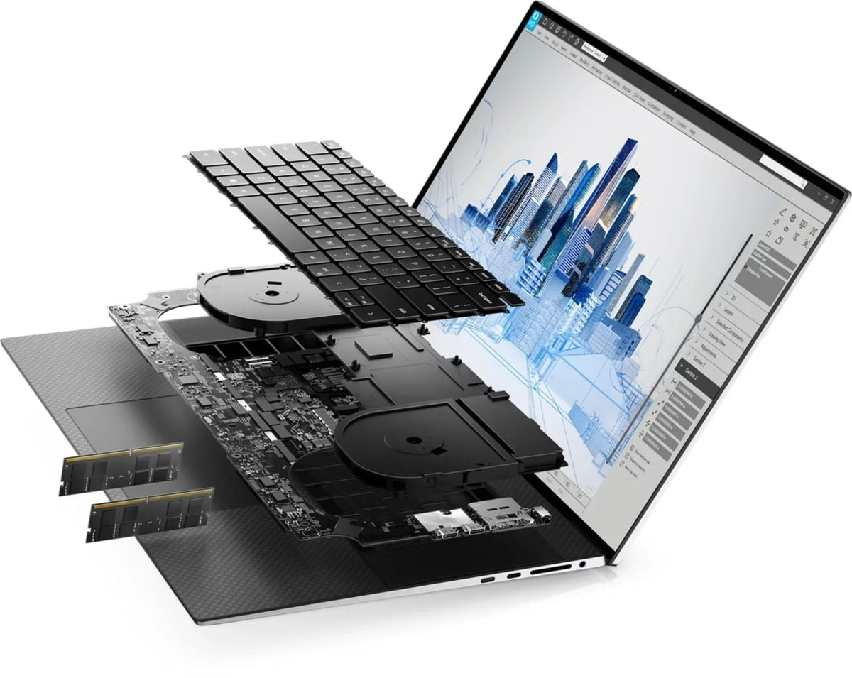 Restored Precision 5000 5760 Workstation Computer (2021) 17" FHD+ Core i7 - 1TB HDD - 64GB RAM - RTX A2000 8 Cores @ 4.8 MHz - 11th Gen CPU (Refurbished)