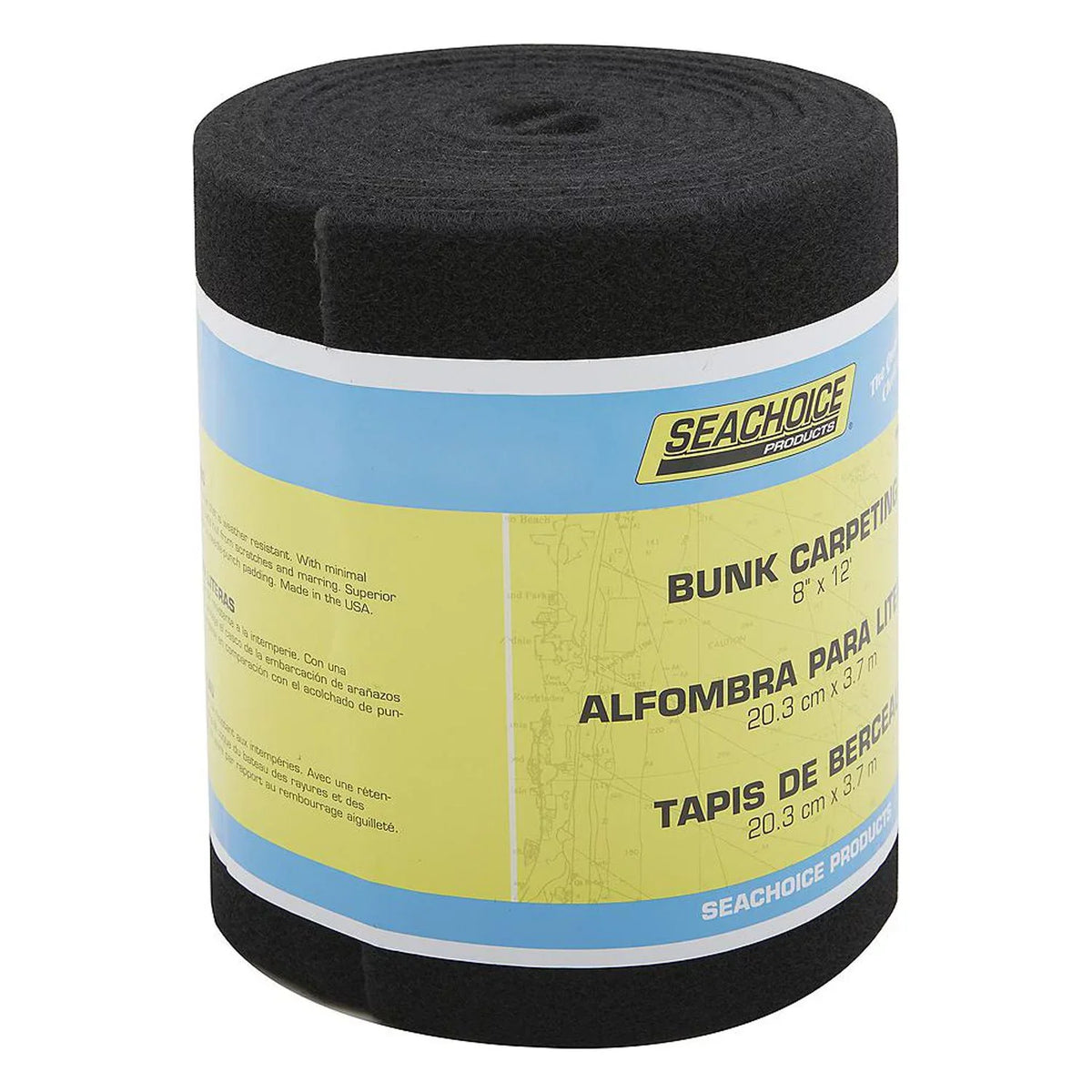 SeaChoice 55983; Bunk Carpet 8-cm X 12-Foot Black