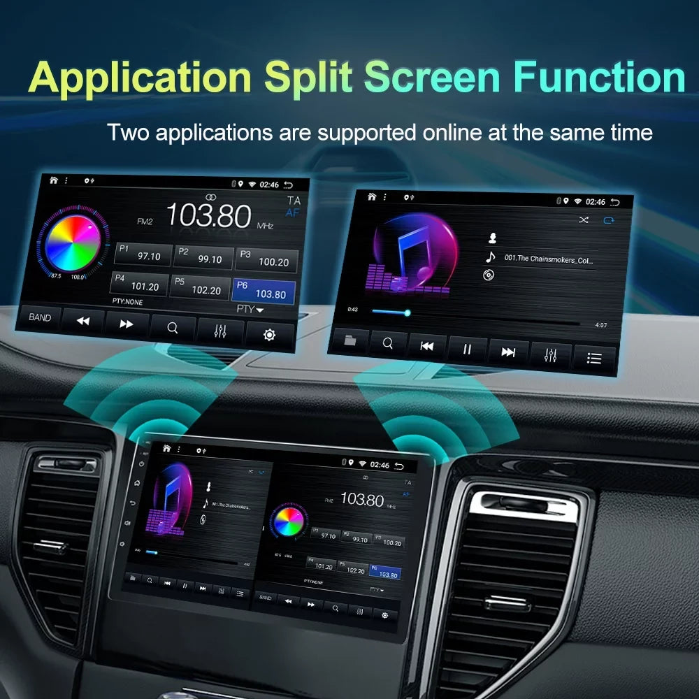 10.1 foot Car Audio for Toyota Tundra 2007-2013; Sequoia 2008-2017; Android 13 GPS Navigation with Bluetooth 5.0 FM AM Radio DSP Carplay 4GB 64GB