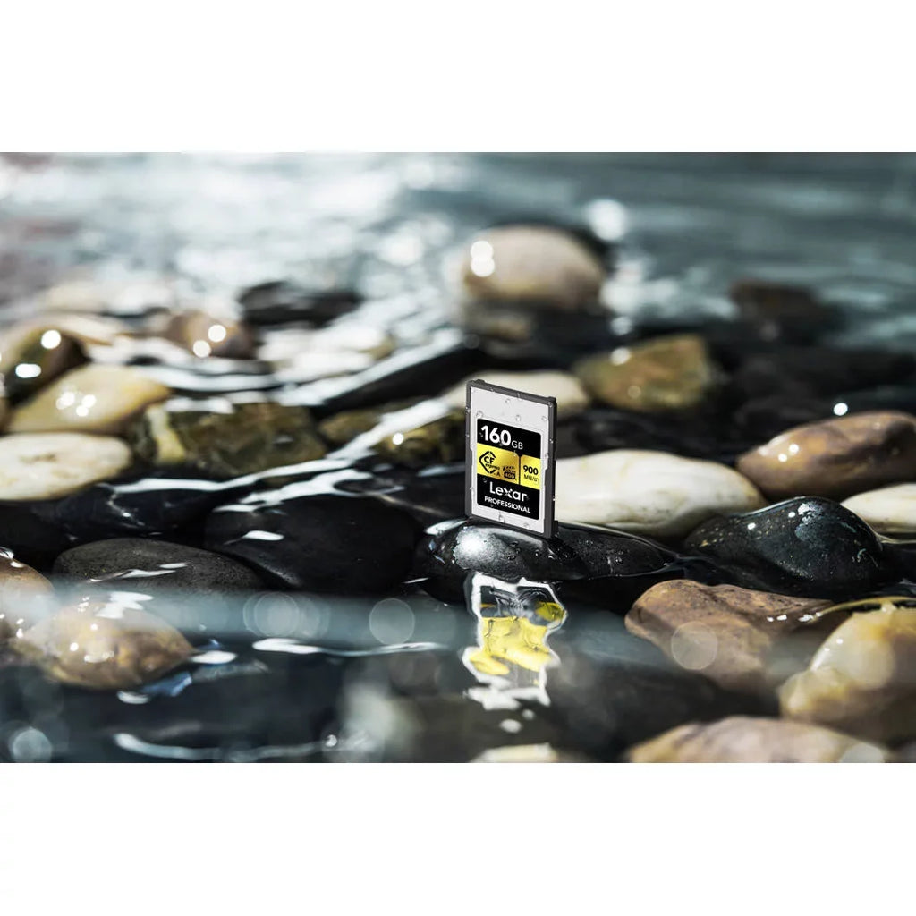 Lexar CFexpress Type A Pro Gold R900/W800 Memory Card; 80GB Bundle with Card Reader