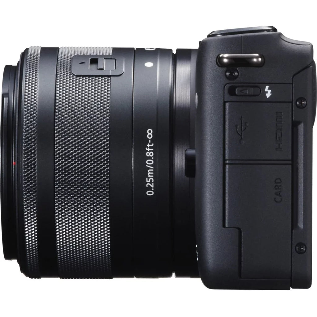 Canon EOS M10 18 Megapixel Mirrorless Camera with Lens; 0.59"; 1.77"; Black