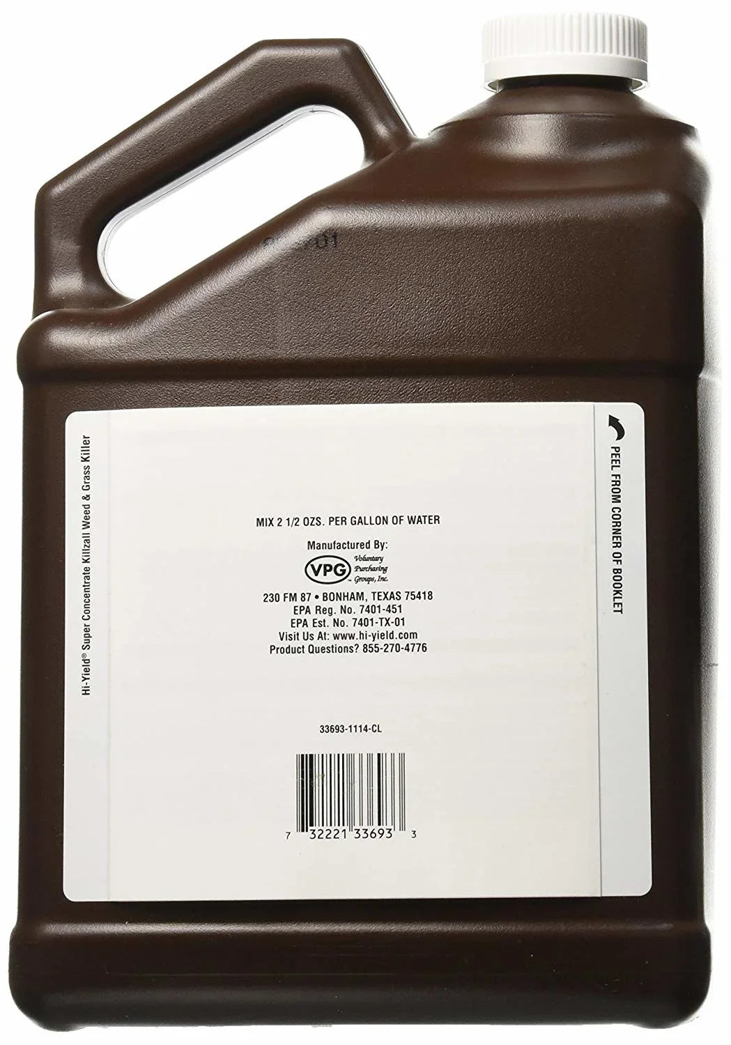Voluntary Purchasing Group 33693 Hi-Yield Killzall Weed & Grass Killer; 1-Gal