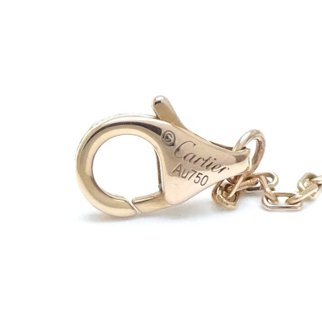 CARTIER Trinity Heart Necklace Diamond B7061200 K18 Three-Color Gold 291637 (Like New)