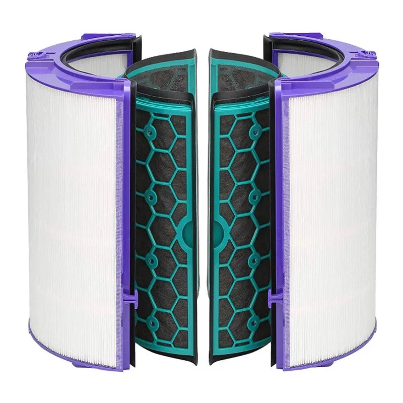 Air Purifier Filter Replacement for Pure Cool Purifying Fan TP04 HP04 DP04; 2-in-1 360° True HEPA and Activated Carbon Filter