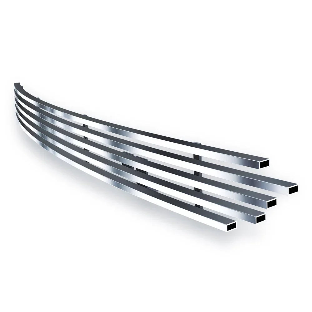 APS Premium Stainless Steel Silver Horizontal Billet Grille Compatible with Toyota Tacoma 2012-2015 Lower Bumper N19-C83966T