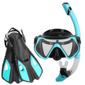 iMounTEK Adults Snorkel Set; Mask; Fins; Dry Top Diving Snorkel Included; Diving Swimming Training Snorkel Kit;Green[L_XL]