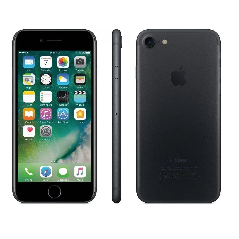 Restored Apple iPhone 7 128GB; Black - Unlocked GSM (Refurbished)
