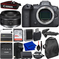 Ultimaxx Starter Canon EOS R6 Mirrorless Camera with RF 50mm f/1.8 STM Lens Bundle - Includes: 64GB Ultra Memory Card; Replacement Battery & Much More