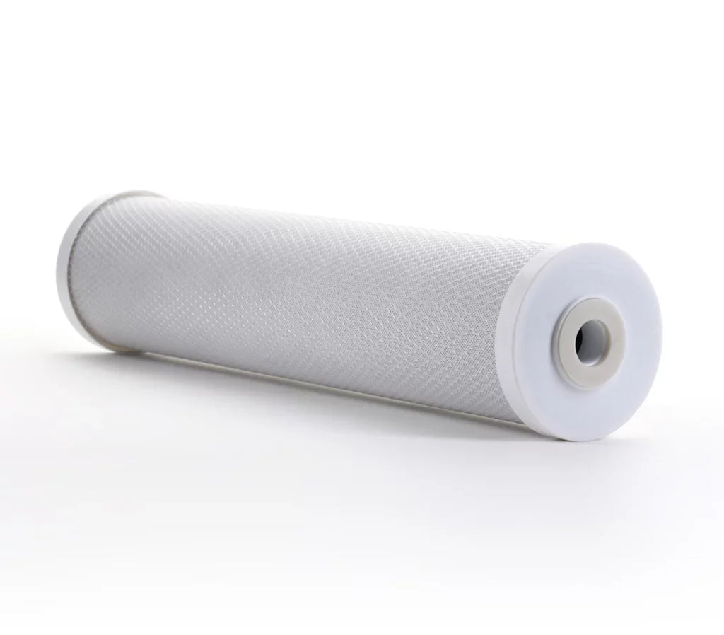 4 Pack - Hydronix CB-45-2005 CTO Whole House Coconut Shell Carbon Block Filters Big Blue Size 20" x 4.5"; 5 micron