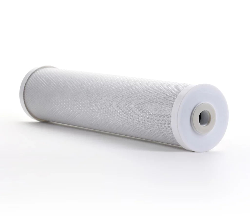 4 Pack - Hydronix CB-45-2005 CTO Whole House Coconut Shell Carbon Block Filters Big Blue Size 20" x 4.5"; 5 micron