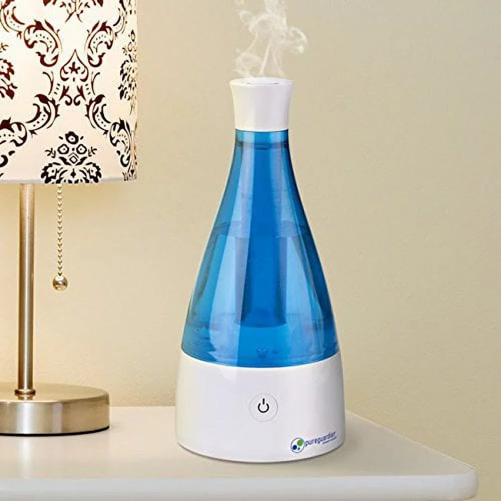 PureGuardian 2.4L Output per Day Ultrasonic Cool Mist Humidifier; Baby Room; Nursery Humidifier; Portable Humidifier; Travel Humidifier; Small Humidifier; Desk Humidifier; Pure Guardian H920BL