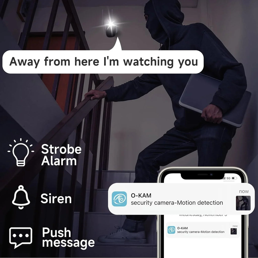 Rraycom Solar Camera Security Outdoor; Solar Powered WiFi System Surveillance Camera with 2K Color Night Vision; 2 Way Talk; Spotlight & Siren; Compatible with Alexa; BW4PLUS-SP; BW4P-SP-W-4PC