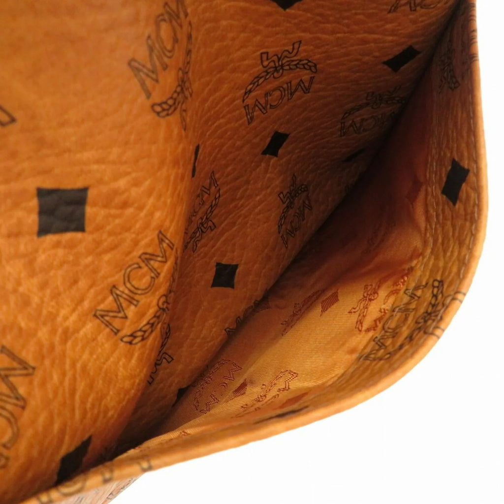 MCM Visetos Brown Canvas Tote Bag ()