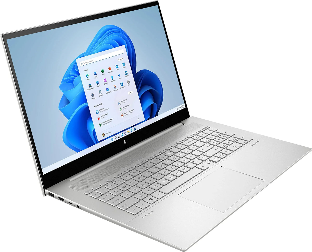 2022 HP Envy Computer 17.3" FHD IPS Touchscreen 10-Core 12th i7-1255U Iris Xe Graphics 24GB DDR4 1TB Storage Thunderbolt 4 Wi-Fi 6E Backlit Keyboard w/ FP Reader Windows 11 w/ RATZK 32GB USB