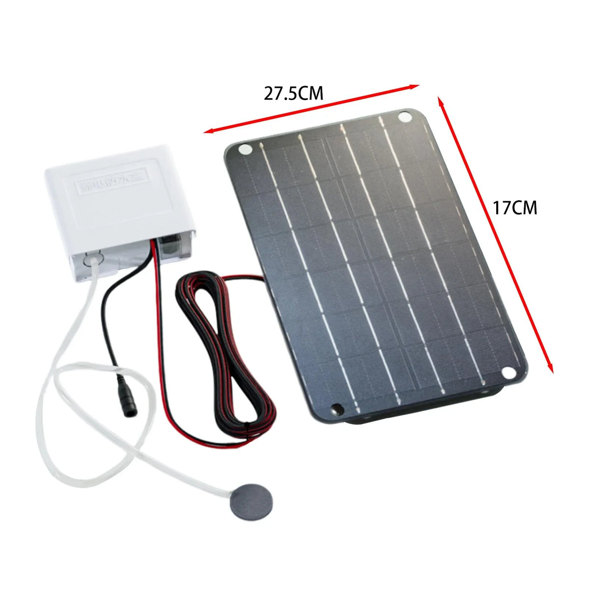 simhoa Solar Air Pump;Aquarium Air Pump Oxygenator Silent Eco Friendly;6V Solar Pond Aerator Solar Powered Pond Pump for Hydroponics