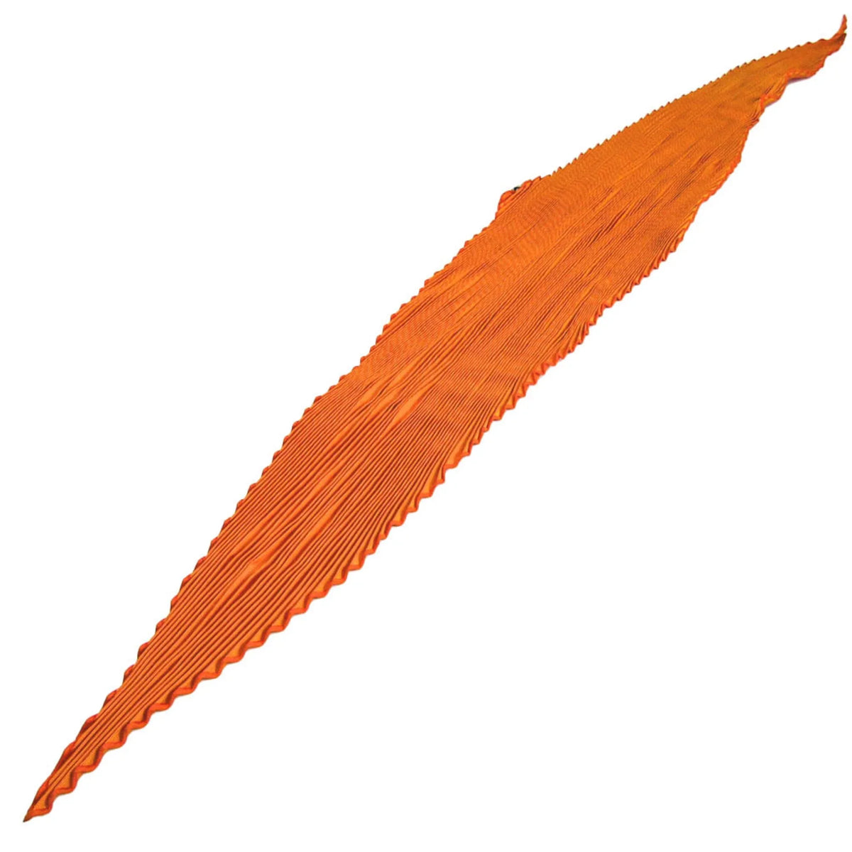 Hermes Pleats Women's Silk Scarf Orange (Good)