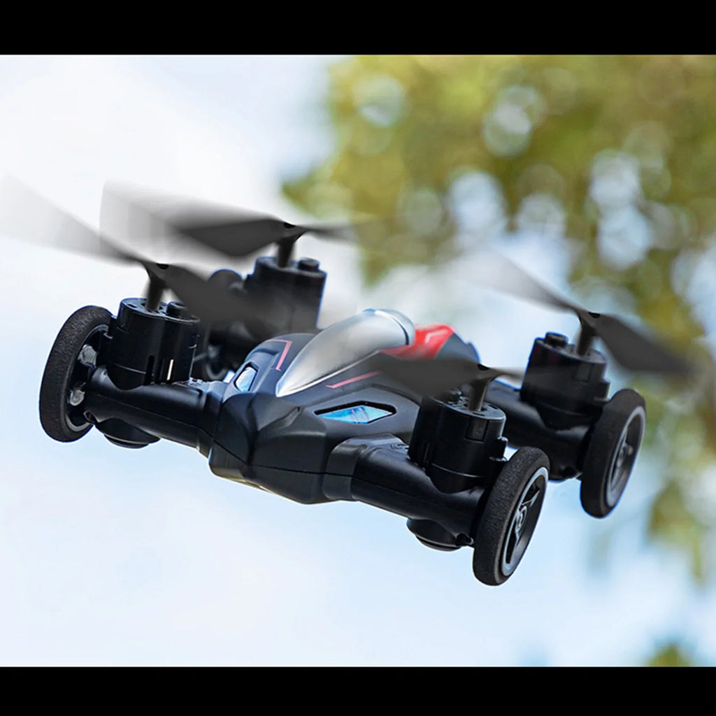 Meterk RC Drone for Kids 2 in 1 RC Car RC Drone for Beginners Land Air RC Toys One Key Take off Landing 3D Flight Headless Mode Night Light