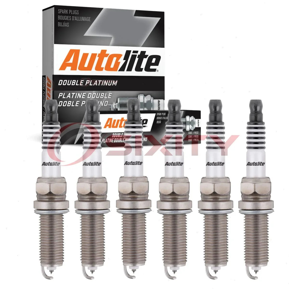 6 pc Autolite APP5682 Double Platinum Spark Plugs for Ignition Wire Secondary Fits select: 2015-2021 HONDA CR-V; 2013-2021 HONDA ACCORD