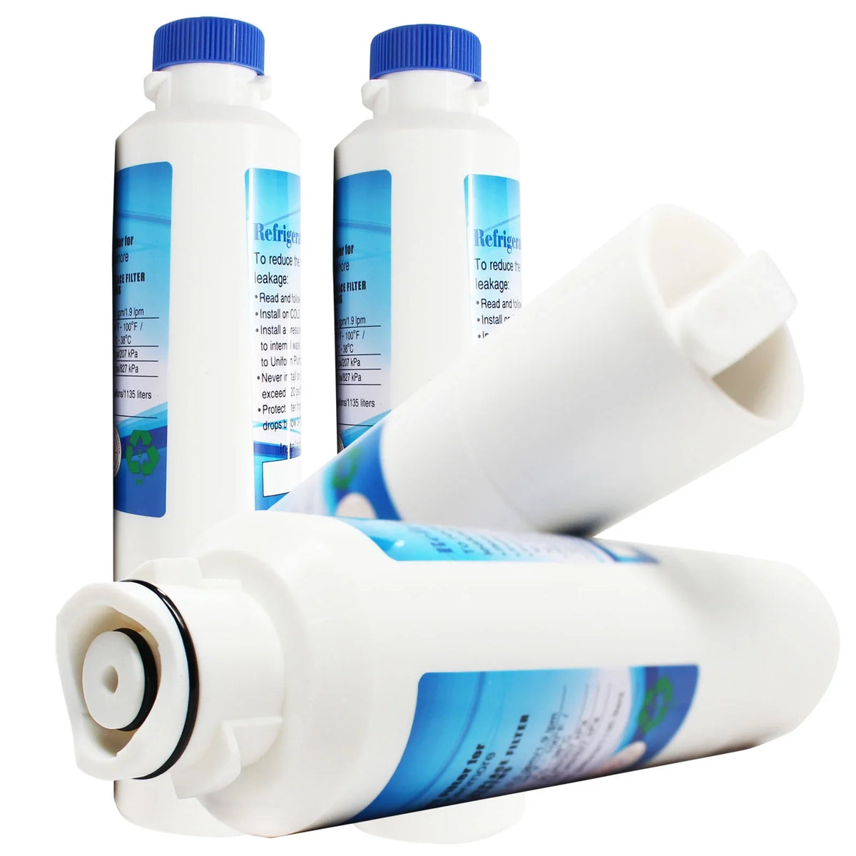 4-Pack Replacement Samsung RS265TDRS Refrigerator Filter - Compatible Samsung DA29-00020B; DA29-00020A; HAF-CIN Fridge Filter Cartridge