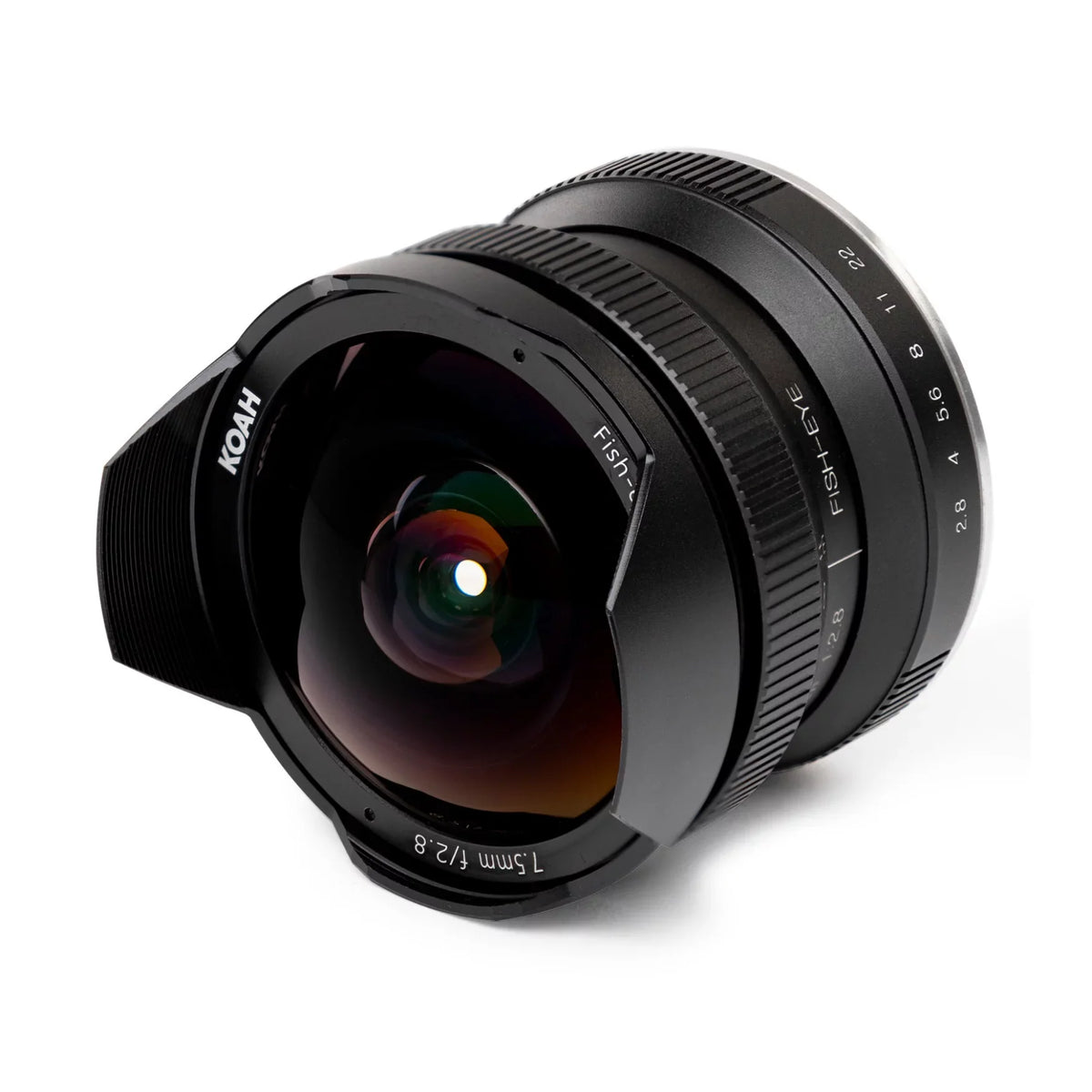 Koah Artisans Series 7.5mm f/2.8 Wide-Angle Fisheye Lens for Canon EF-M Mount