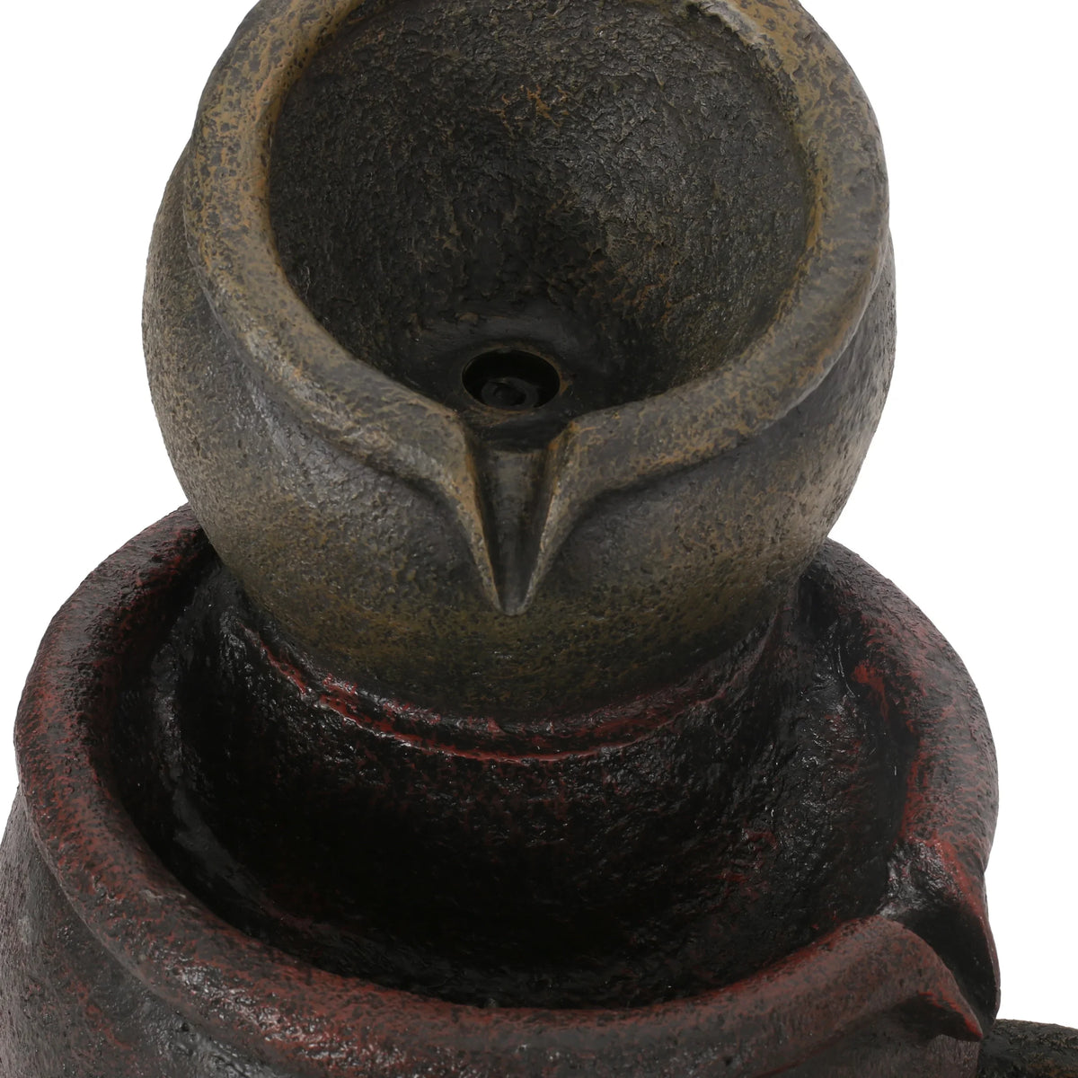 GDF Studio Morrigan Outdoor 3 Tier Jar Fountain; Rustic Multibrown