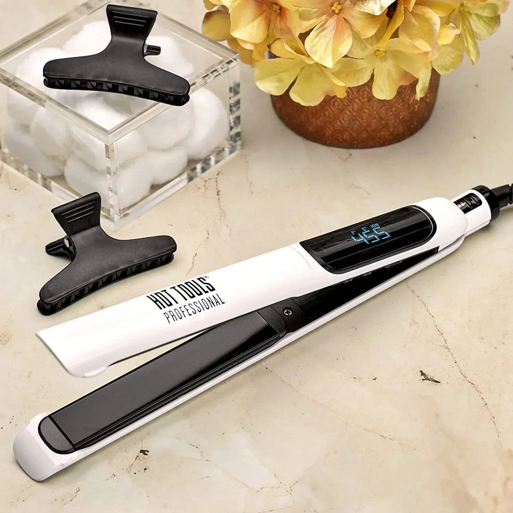 Hot Tools Pro Artist Nano Ceramic Hair Straightener | For Smooth; Straight Hair (1 in)