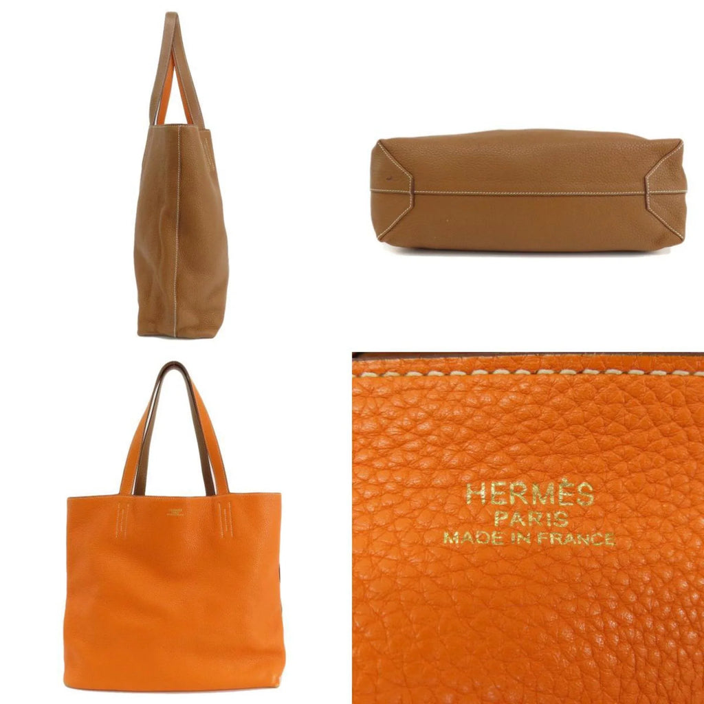 Hermes double sense 45 gold orange tote bag taurillon ladies HERMES (Good)