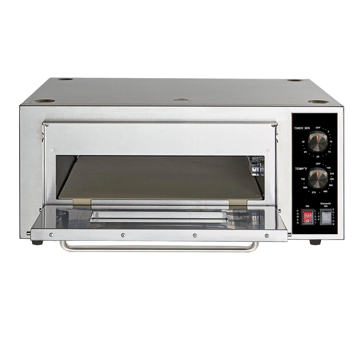 Hakka Single Deck Countertop Pizza/Bakery Oven - 2200W/220-240V
