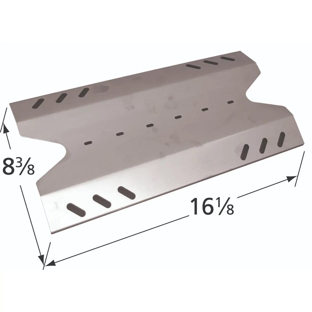16" Stainless Steel Heat Plate for BBQ Pro and Kenmore Gas Grills