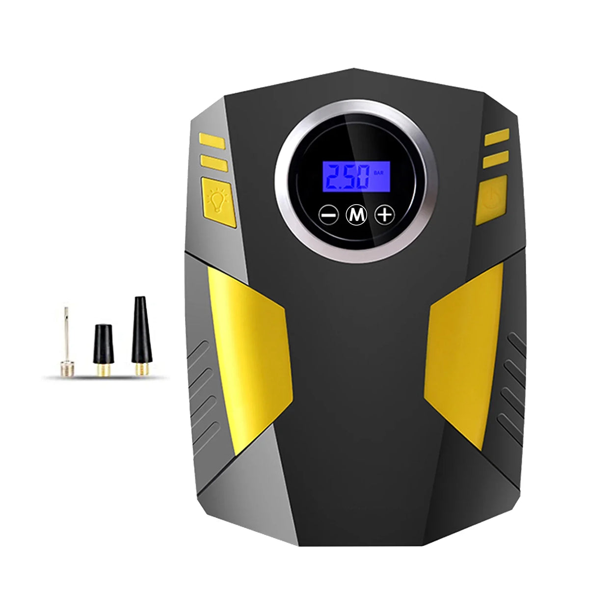 Geevorks Car Auto Pump; Portable Tire Inflator with LED Light; 12V Digital Air Compressor