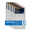 Filtrete 14x20x1; AC Furnace Air Filter; MPR 1900; Healthy Living Ultimate Allergen; 6-Pack (exact dimensions 13.81 x 19.81 x 0.78)