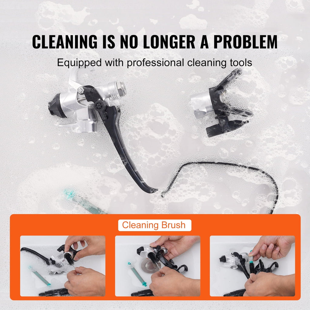 SKYSHALO Stand Airless Paint Sprayer; 750W High Efficiency Airless Stand Sprayer; 3000PSI Electric Paint Sprayer with Cleaning Kits for Painting Home Interior Exterior Walls; Ceiling; Fence; Cabinet