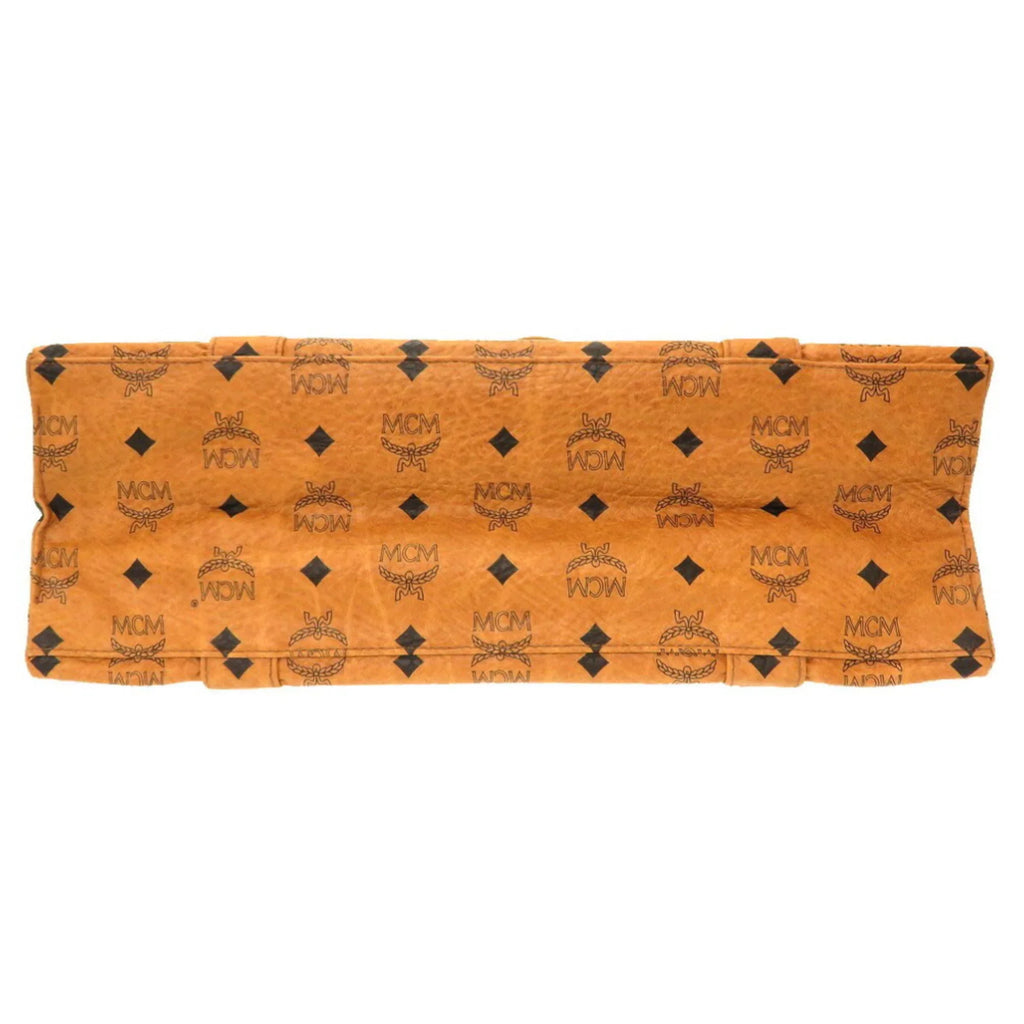 MCM Visetos Brown Canvas Tote Bag ()
