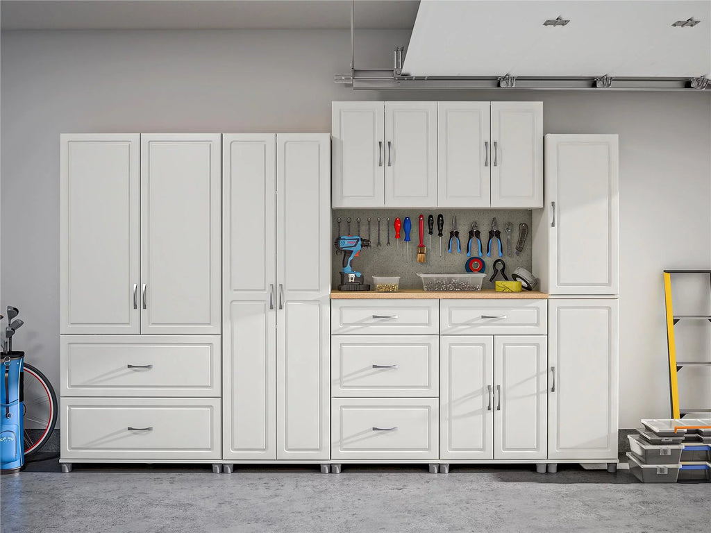 Systembuild Evolution Kendall 24" 3 Drawer Base Garage Storage Cabinet; White