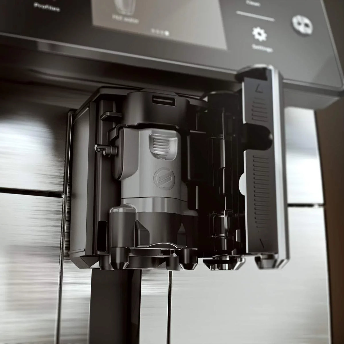 Saeco Xelsis SM7684/04 Super Automatic Espresso Machine; Titanium Metal Front