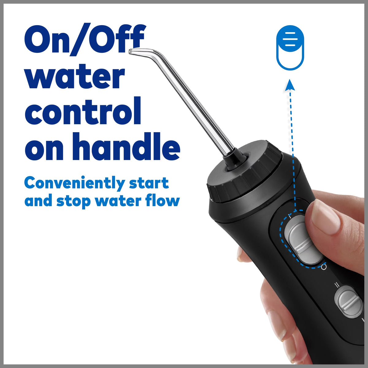 Liquidpik Cordless Plus Portable Flosser Oral Irrigator; Black
