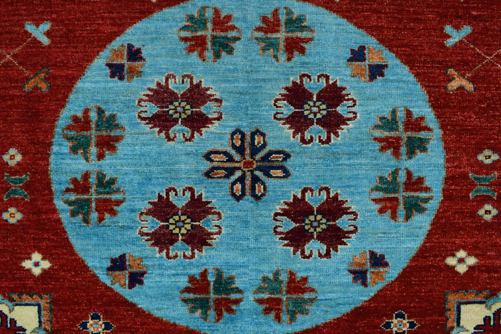 Aria Roselyn Red/Lt. Blue Rug; 9'11" x 13'8"
