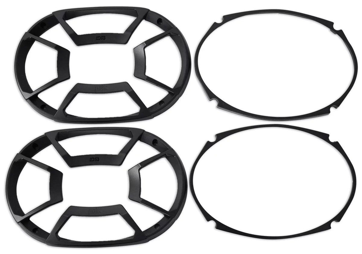 2) Polk Audio DB692 6X9" 450w Car Marine/ATV/Motorcycle/Boat Speakers+Headphones