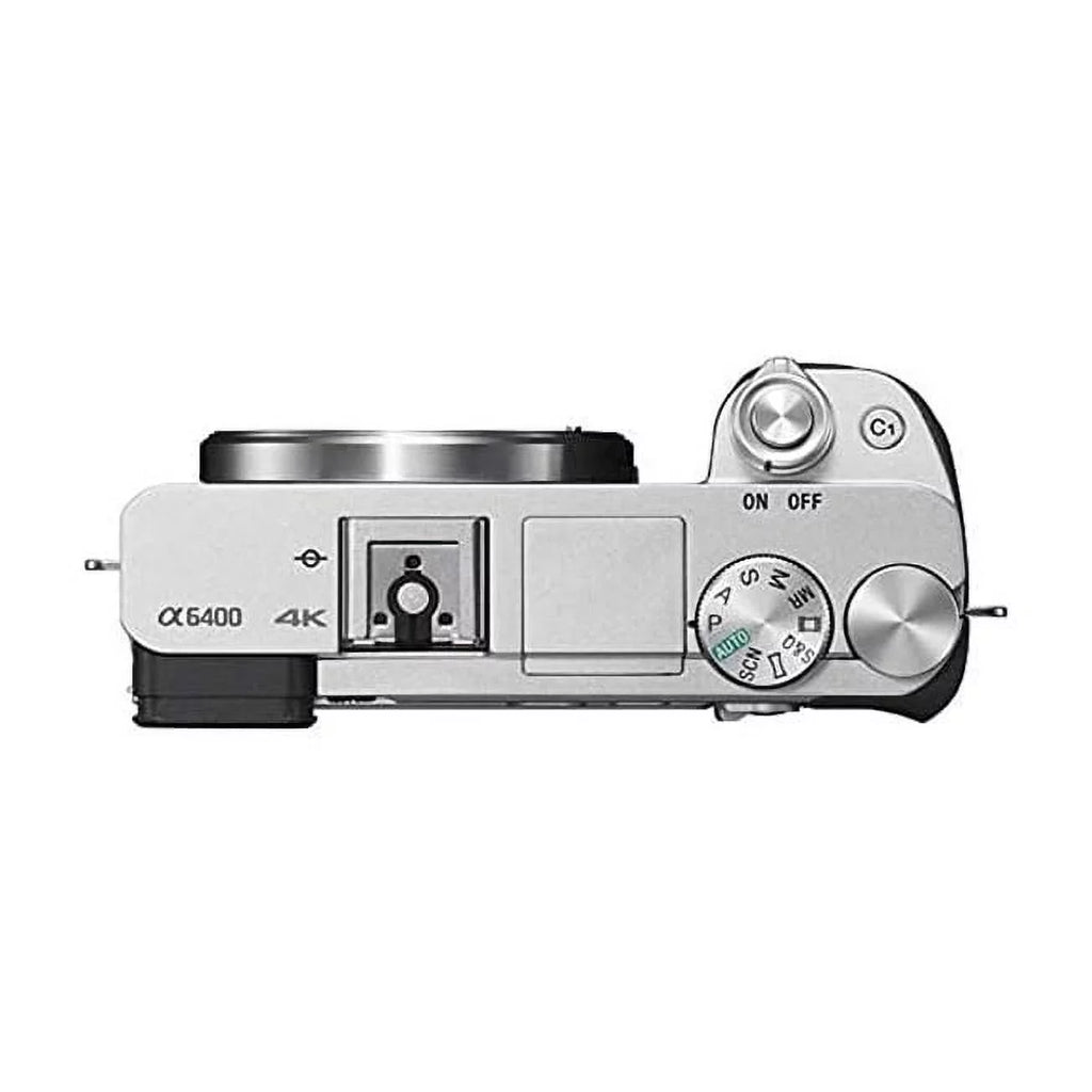 Sony Alpha A6400 Mirrorless Digital Camera [Body only] - Wi-Fi and NFC Enabled; International Version - (Silver)