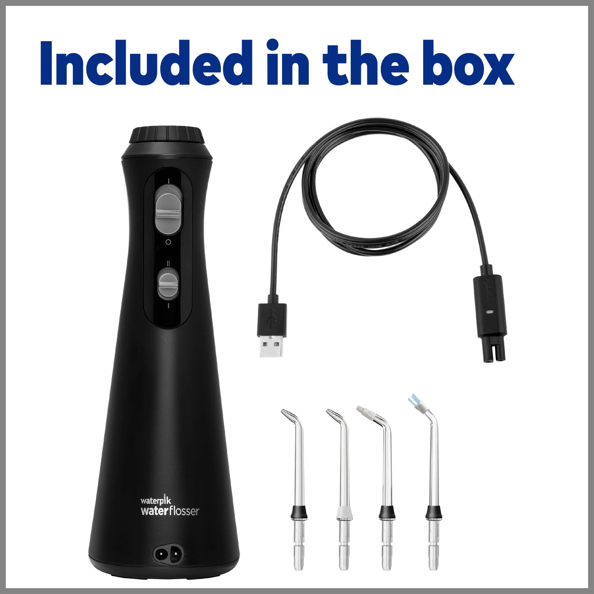 Liquidpik Cordless Plus Portable Flosser Oral Irrigator; Black