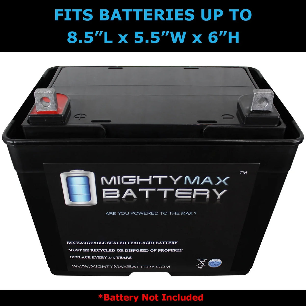 Group U1 SLA / GEL Battery Box for Kayak's Trolling Motor