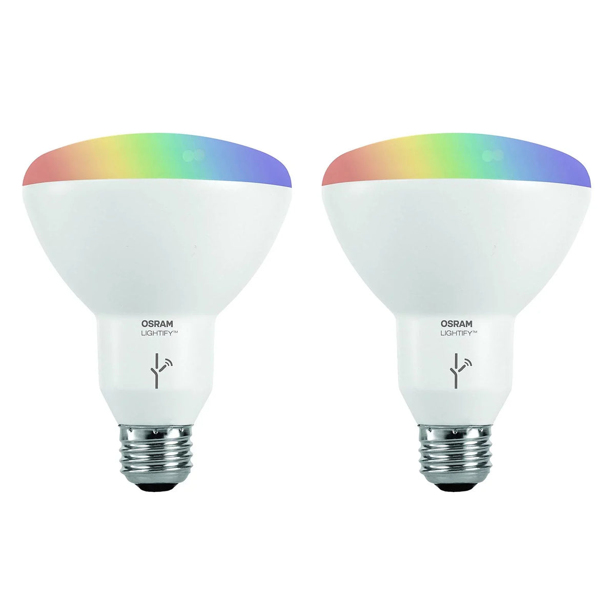 Sylvania SMART+ ZigBee 65W Equivalent Full Color BR30 High CRI LED Light Bulb; 2-count