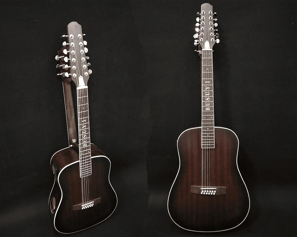 12/6 Strings Acoustic Double Neck; Double Sided Busuyi Guitar 2021 NPT