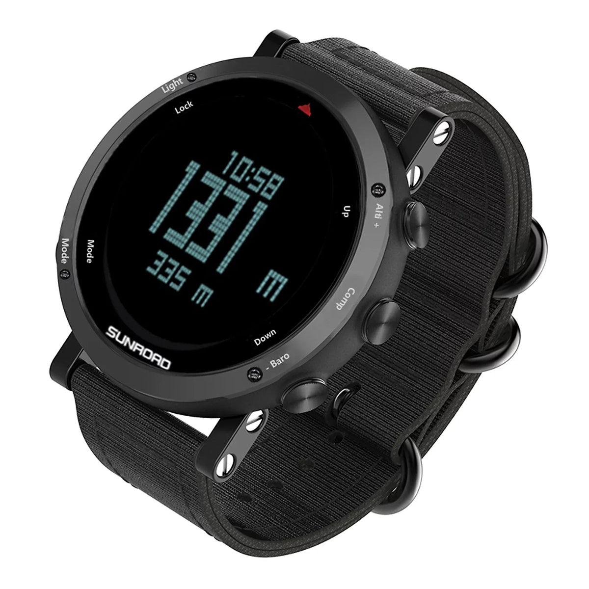 Barometer Altimeter Compass Weather Forecast Men Watch 50meters -resistant Multifunctional Outdoor Sports Watch for Mountaineering Running Trekking Camping