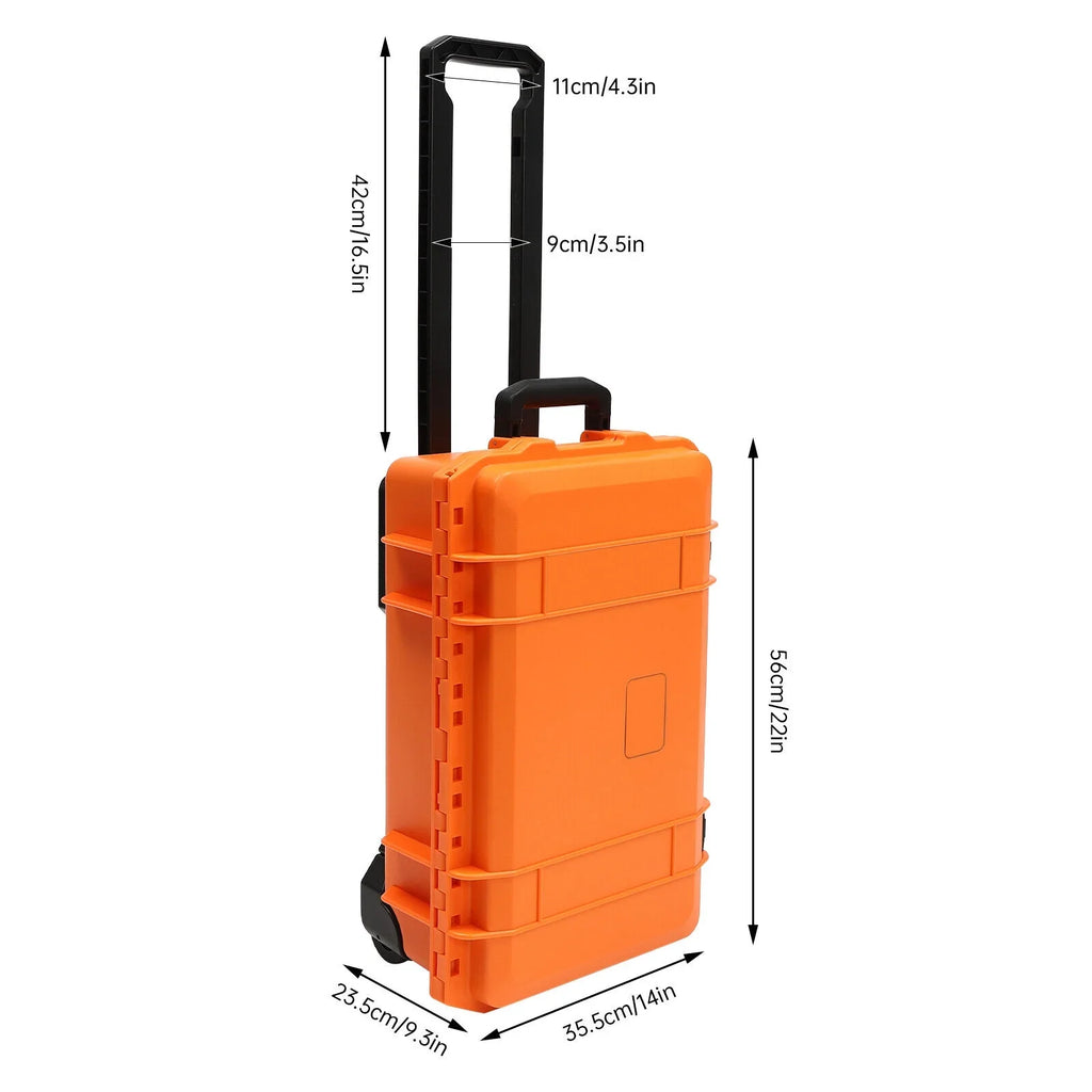 22" Camera Box Storage Protect Roller Carry Case Liquidproof Camera Box Case