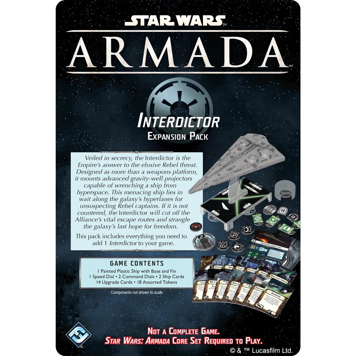 Star Wars Armada: Interdictor Class Star Destroyer Expansion Miniature Game for ages 14 and up; from Asmodee