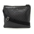 GUCCI Gucci GG Imprime Crossbody Shoulder Bag PVC Leather Black 201446 (Good)