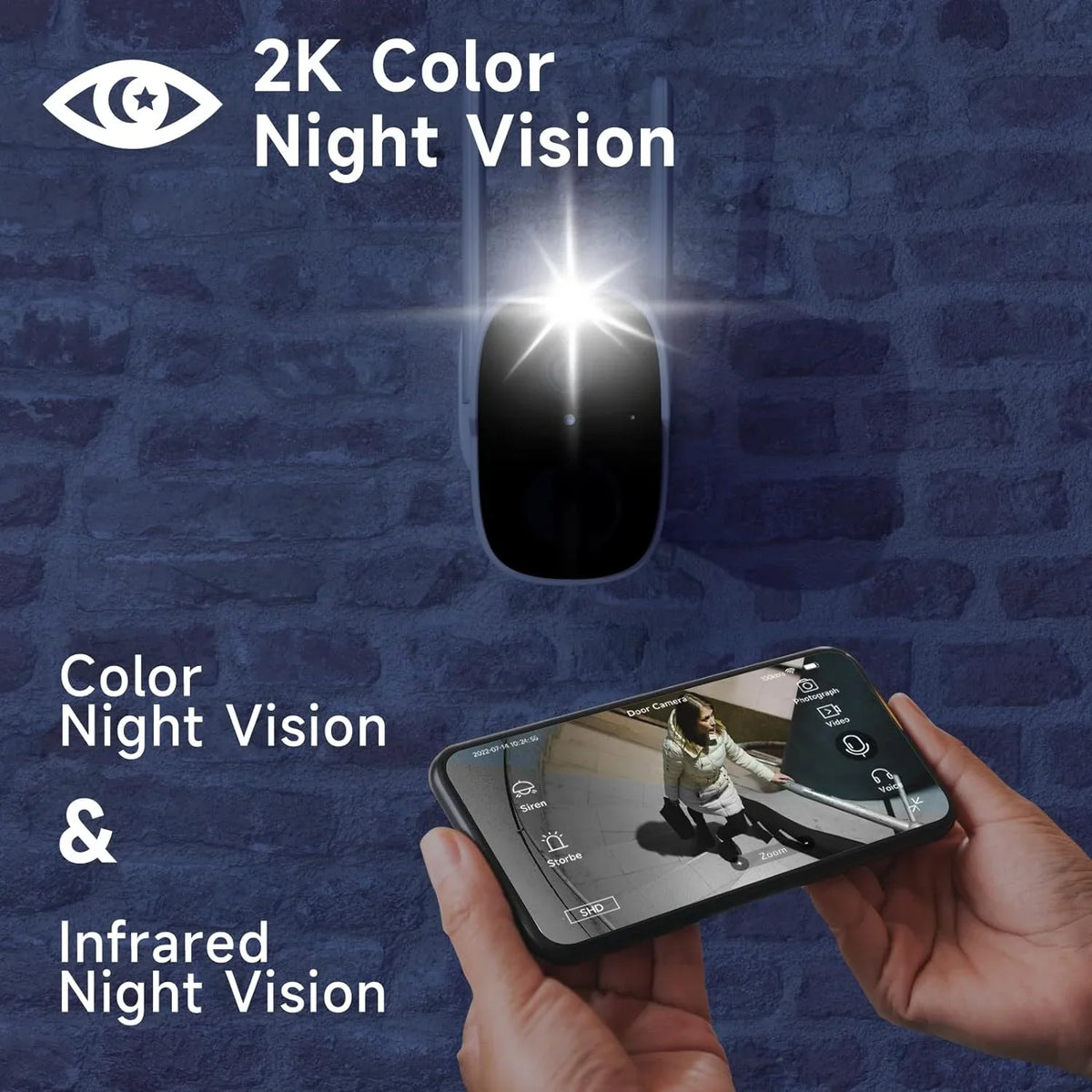 4Pack Security Cameras Wireless Outdoor - 2K QHD Color Night Vision AI Motion Detection WiFi Wireless Cameras for Home Security; Spotlight Siren Alarm Camera with 2-Way Audio; Cloud/SD (up to 256G)