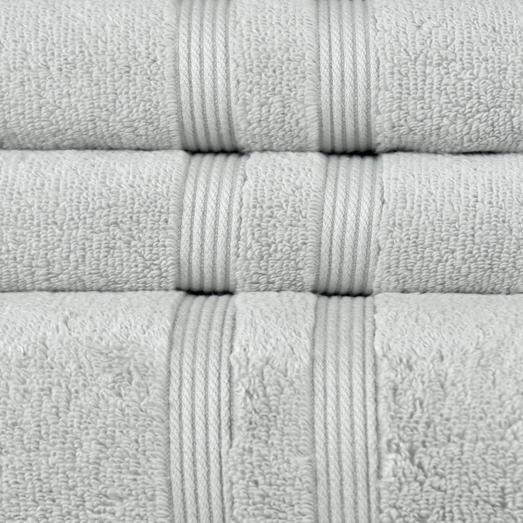 Mainstays Performance Solid 6 Piece Towel Set; Silver